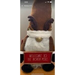 Rae Dunn Christmas Reindeer Welcome To The North Pole Gnome